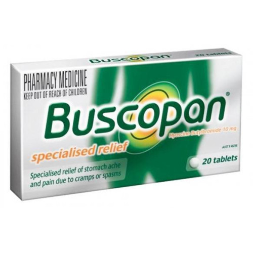 Buscopan 10 Mg 20 Tablets